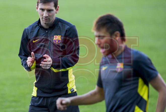 Las mejores imágenes del Barça en el entrenamiento del Calderón