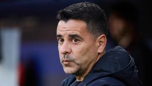 Míchel Sánchez, en la banda de El Sadar