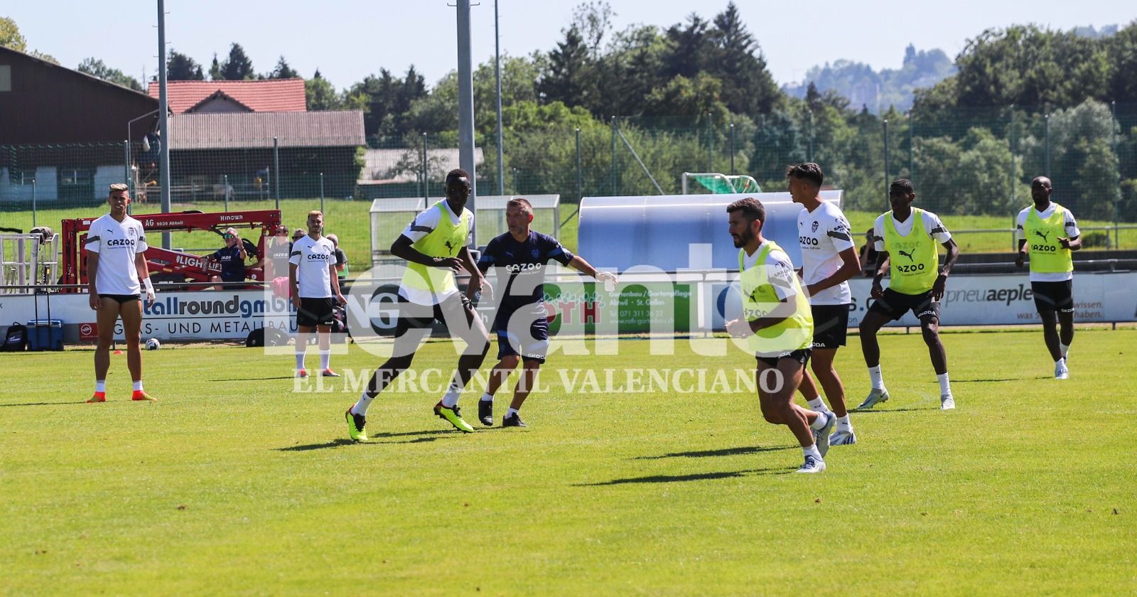 Entrenamiento del Valencia CF en Suiza