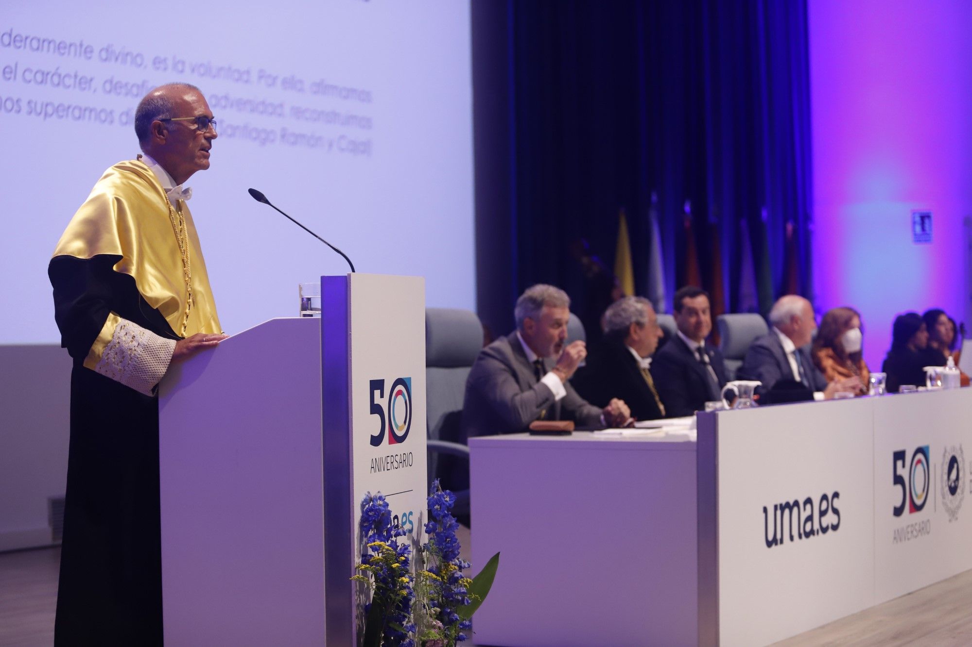 La inauguración del curso académico 2022/23 en la UMA, en imágenes