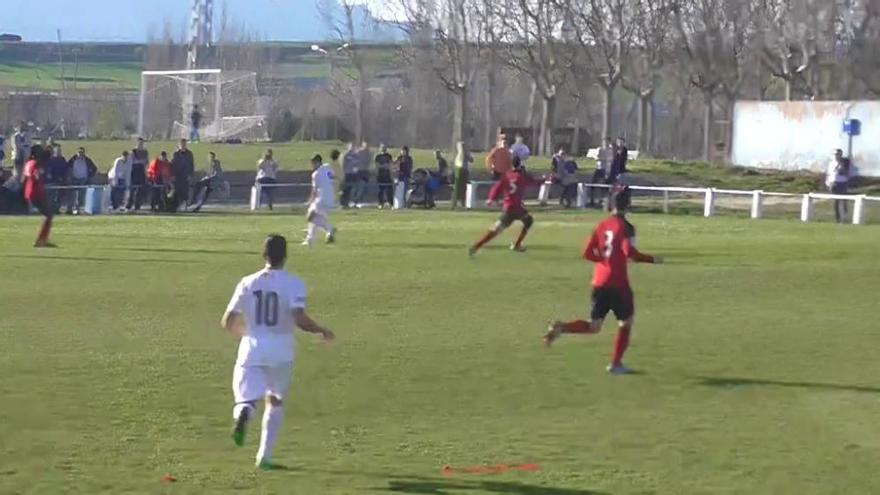 Partido entre el Mirandés B y el Zamora CF (0-1)