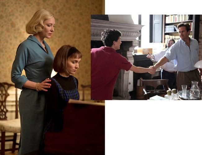 Fotogramas de las películas 'Carol' y 'Call me by your name'