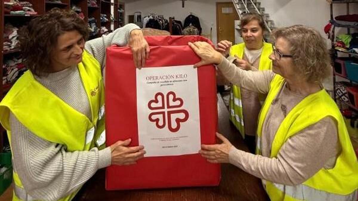 Imagen de la Operación Kilo de Cáritas de las pasadas navidades.