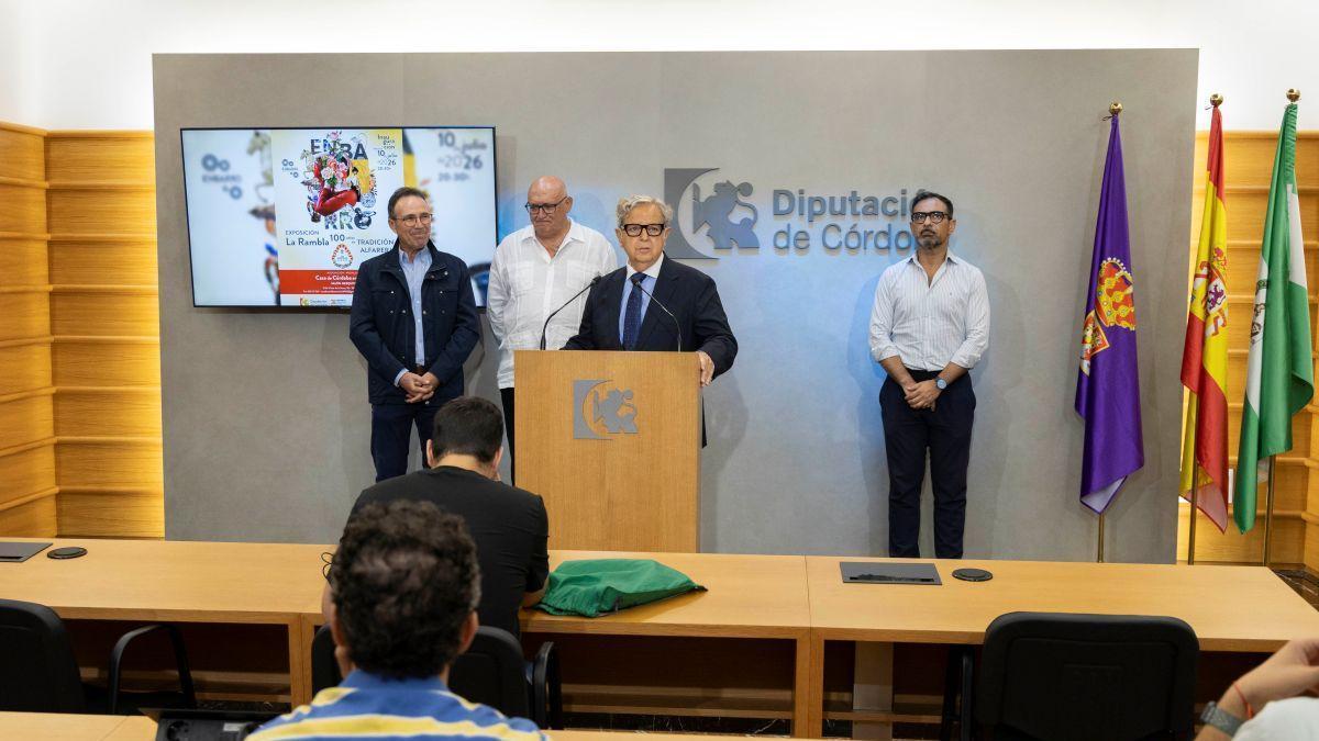 Álvaro Montaño, Jorge Jiménez, Salvador Fuentes y Félix Romero, en la rueda de prensa.