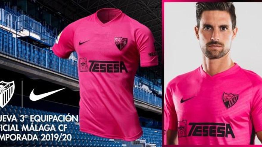 La equipación del Málaga CF rosa - La Opinión de Málaga