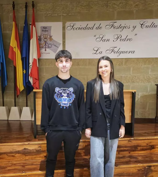 La Felguera elige sus reyes para San Pedro: Enol Cáceres y Ariadna González