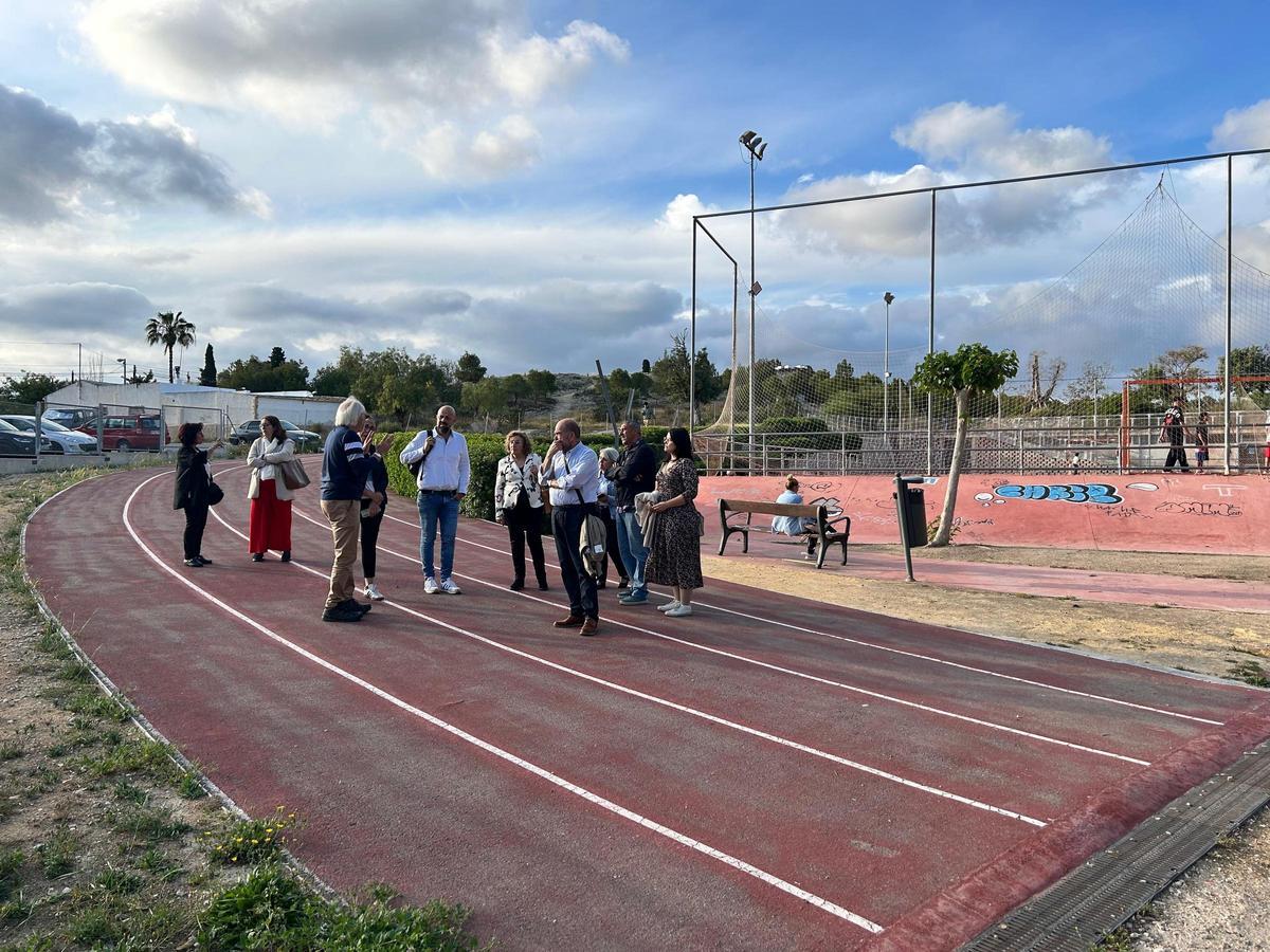 La pista de atletismo de Villafranqueza, uno de los puntos de denuncia por parte del PSOE de Alicante
