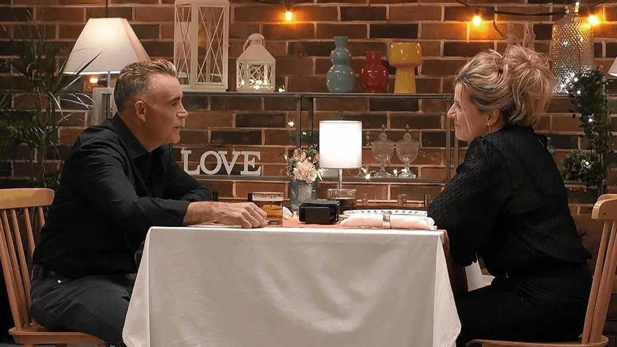 Francisco y Maite, durante la cita.