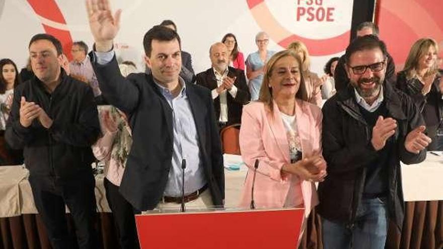 Gonzalo Caballero, en el comité nacional del PSdeG. // Xoán Álvarez