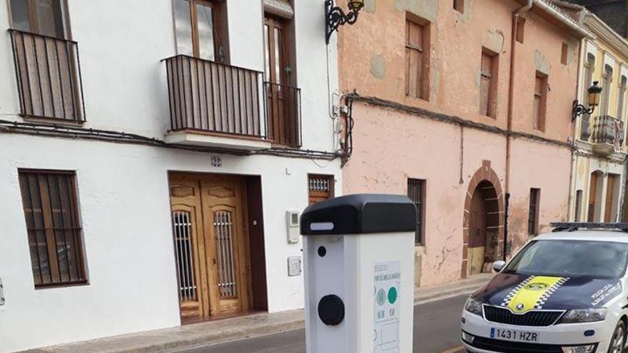 Instalación del punto en la plaza.