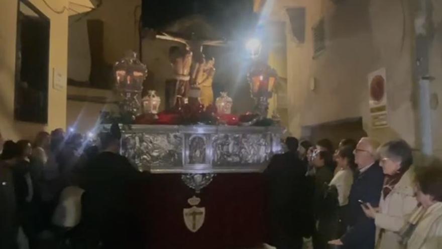 Salida desde Santa Clara de la procesión del Sant Crist de l'Agonia