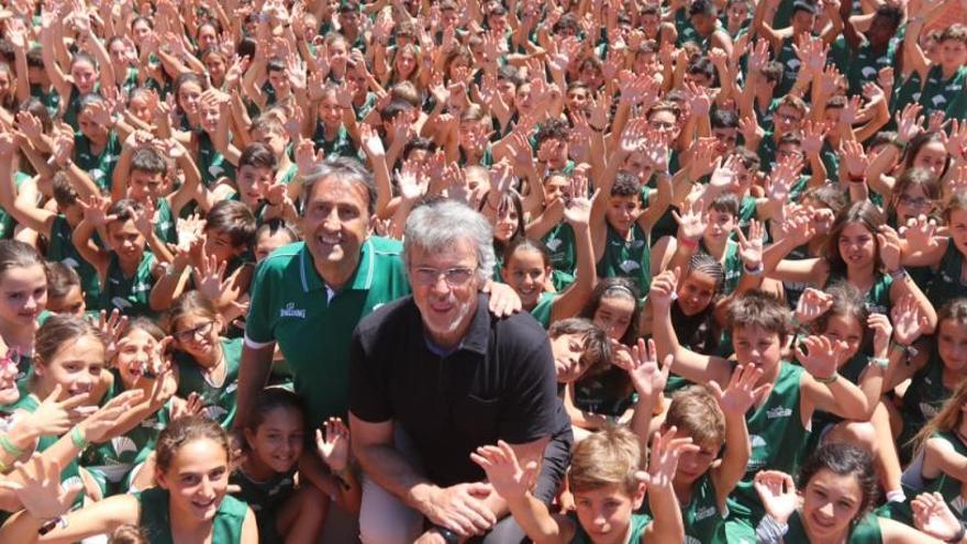 Luis Casimiro, con Paco Alonso, en el Campus Fundación Unicaja