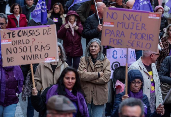 Marcha 8M en Alicante, día de la Mujer