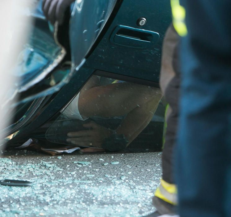 El vehículo de la mujer, de 71 años, ha volcado en la Avenida de la Condomina sobre las 9.30 horas