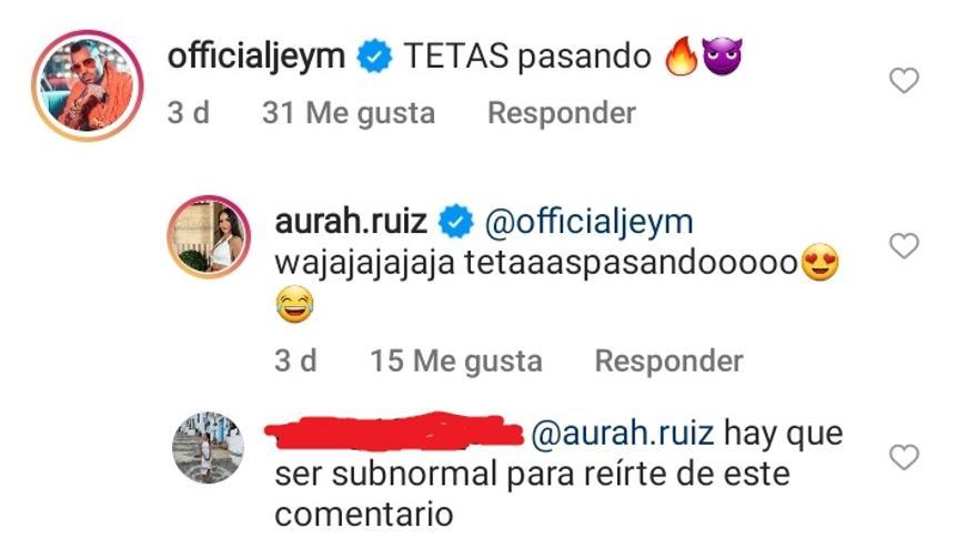 Comentarios en redes sociales