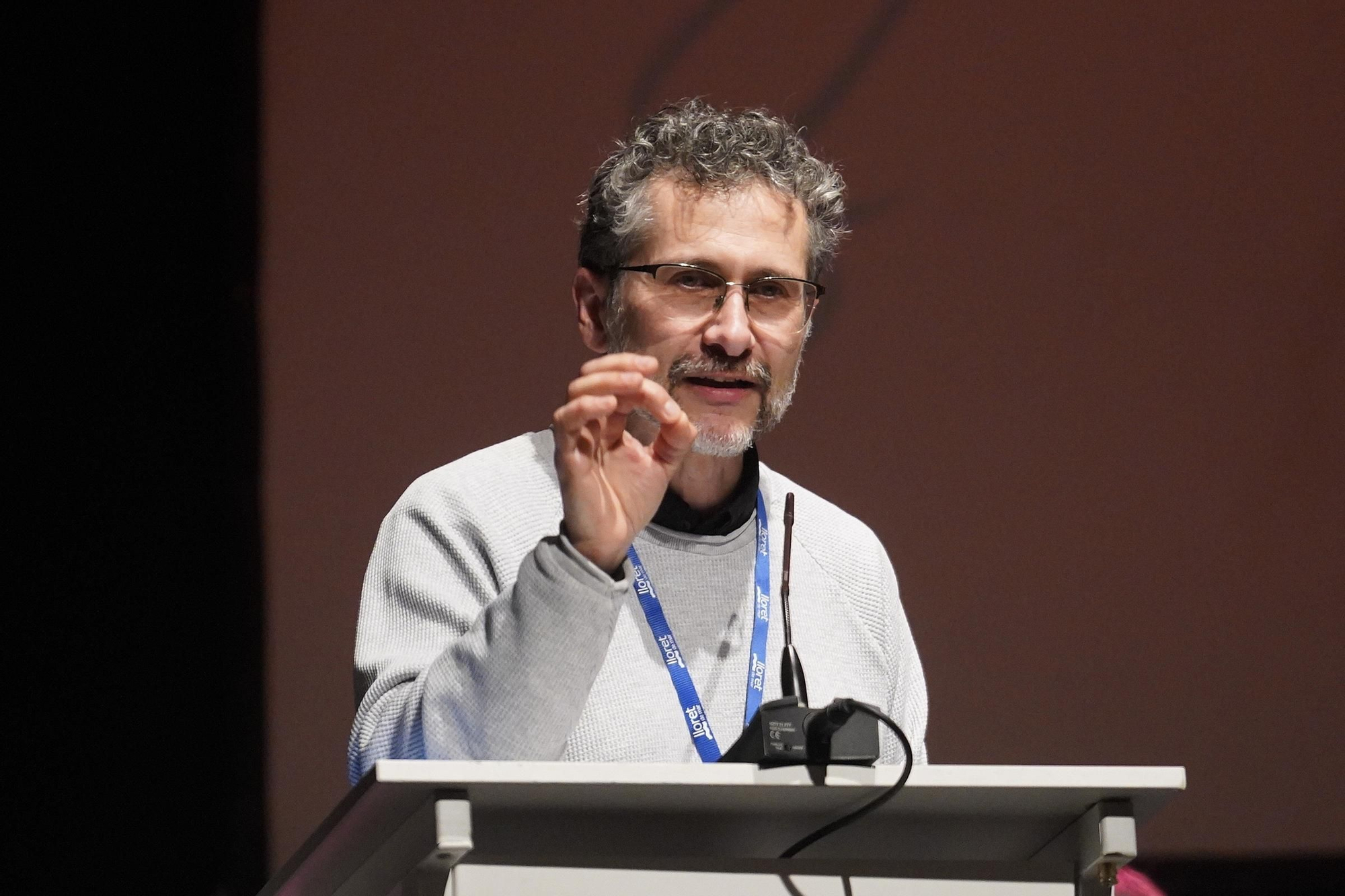 El secretari general d'UGT a Girona, Maxi Rica, en la seva intervenció al congrés