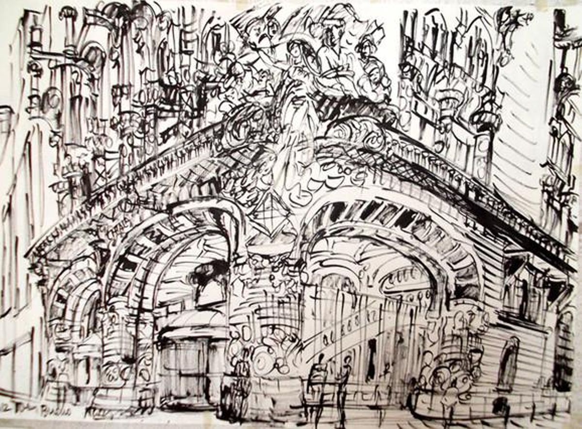 L’entrada del Palau de la Música.