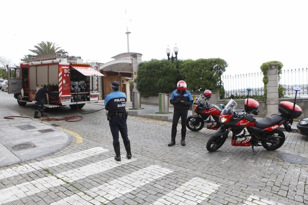 Incendio en la sauna del real Club de Regatas