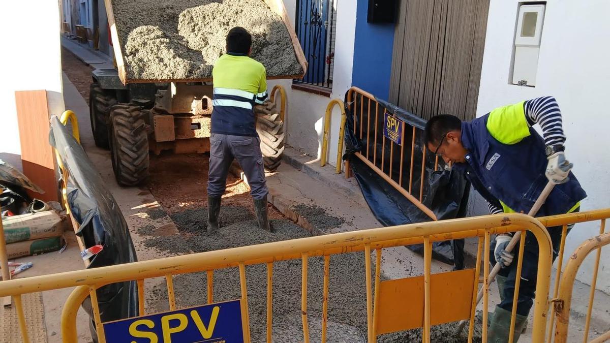 Obras en Algímia d'Alfara.