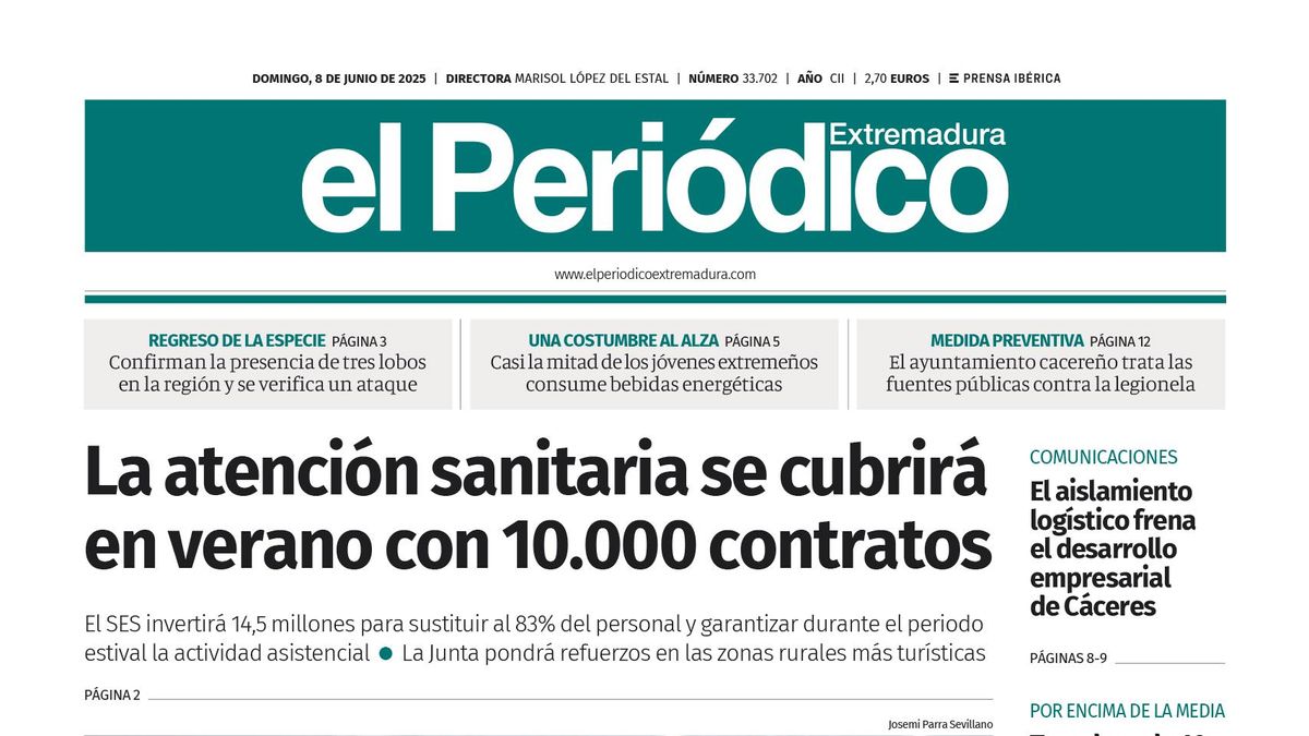 Consulta la portada correspondiente al día 8 de junio de 2025