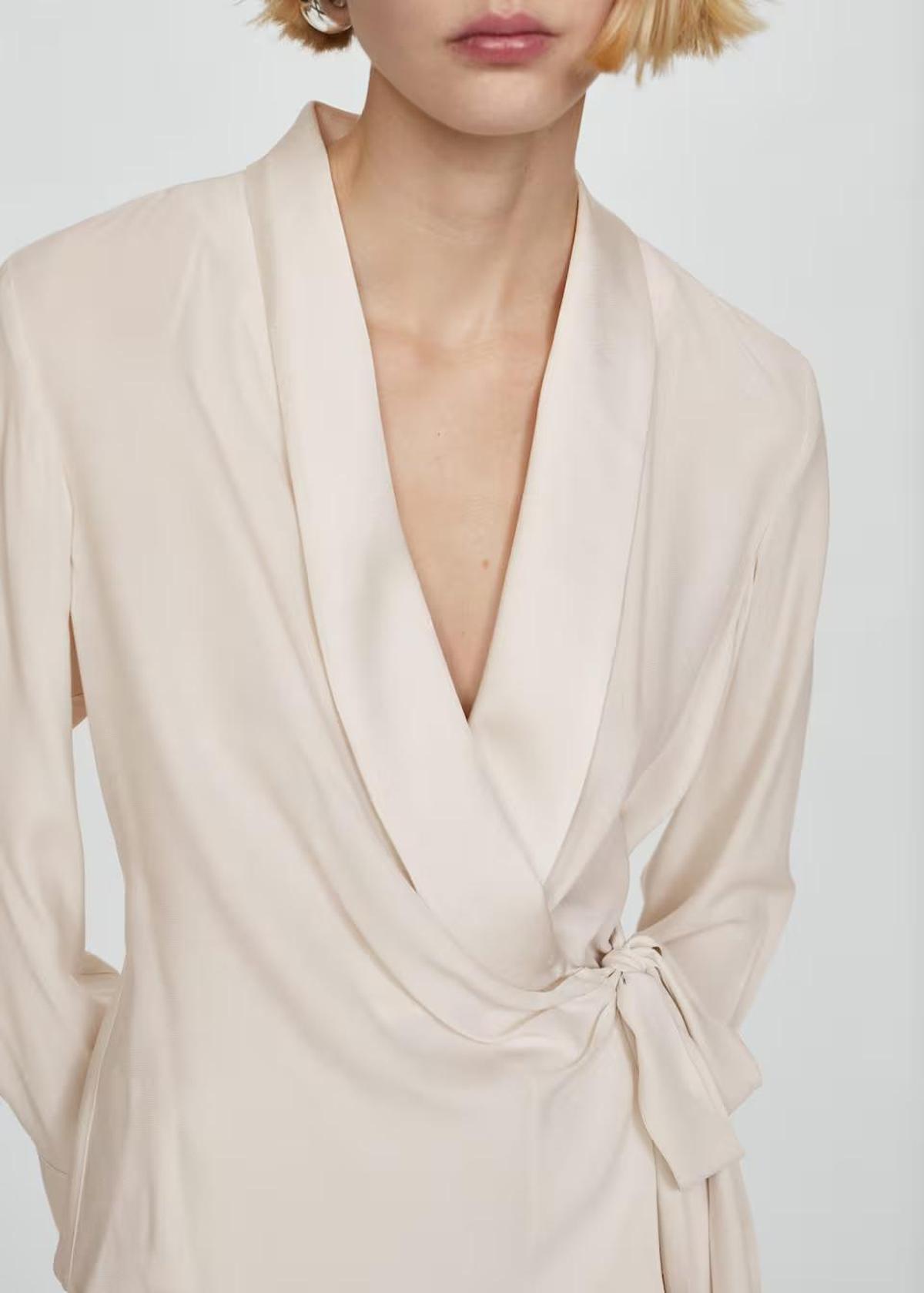 Blusa cruzada lazo