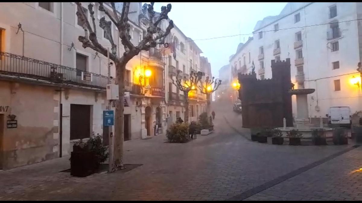 La niebla cubre Bocairent