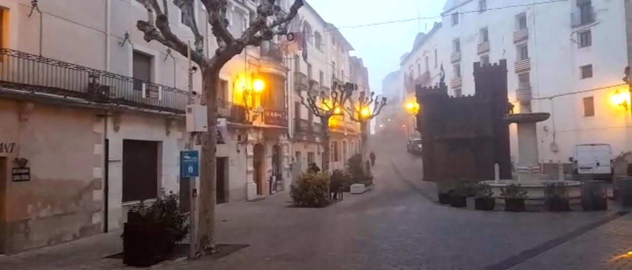 La niebla cubre Bocairent