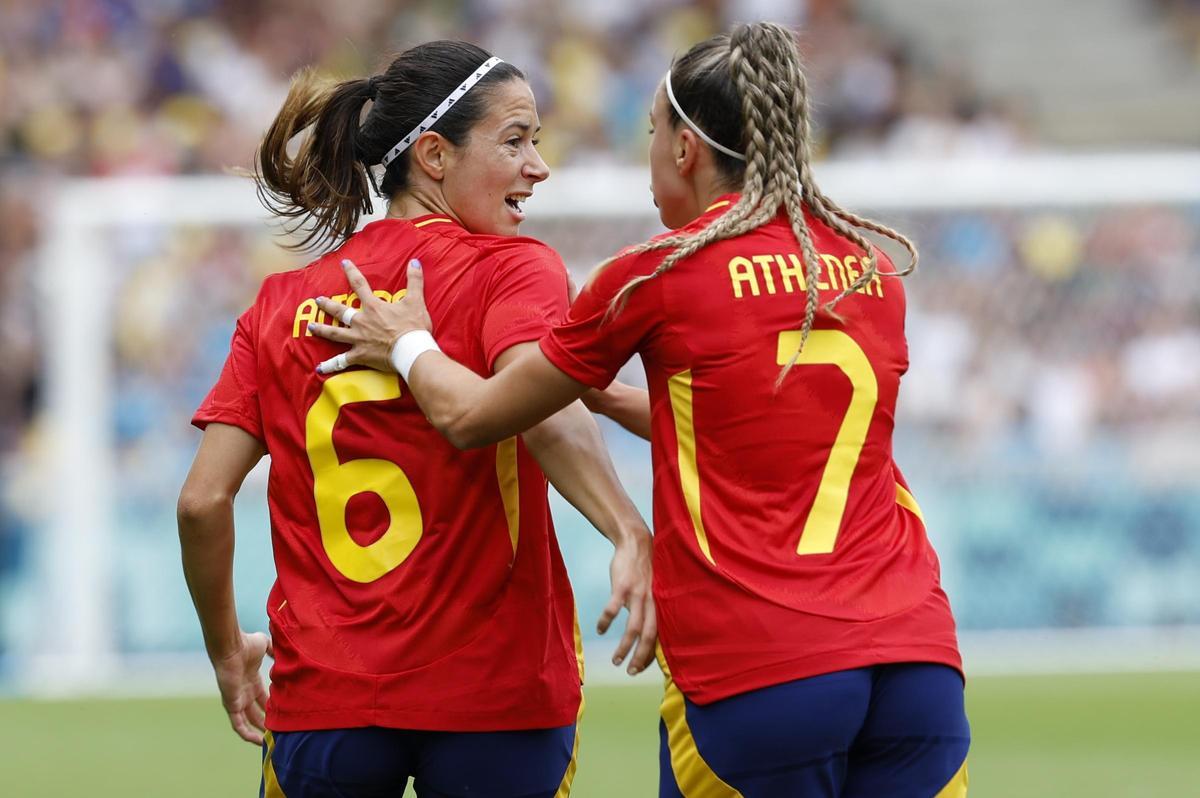 España - Japón, el partido de fútbol femenino de la fase de grupos de los Juegos Olímpicos, en imágenes.
