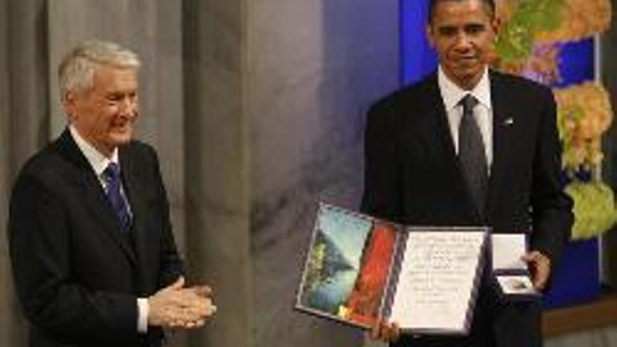 Obama recibe el Nobel de la Paz