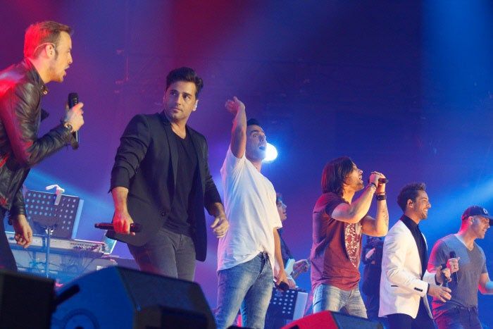 Álex Casademunt, David Bustamante, Naím Thomas y más durante el concierto 'OT, El Reencuentro'