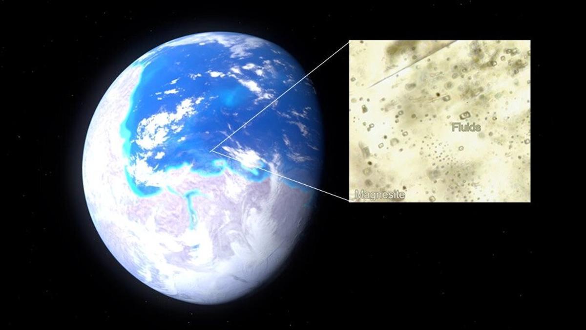 Hace unos 600 millones de años, la Tierra apenas se estaba recuperando de una edad de hielo global y los continentes se concentraban alrededor del Polo Sur. Las inclusiones de agua en magnetita descubiertas en el Himalaya datan de este período y explican la explosión de vida posterior.