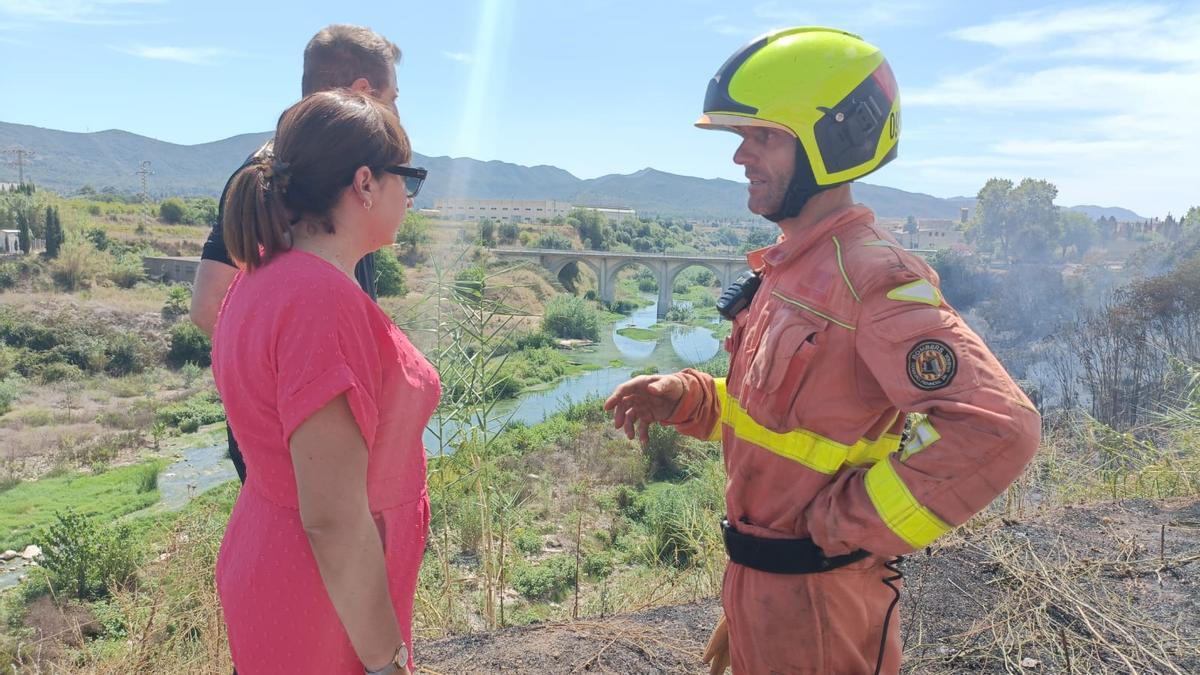 Controlen un incendi forestal originat en una zona de canyars de Canals