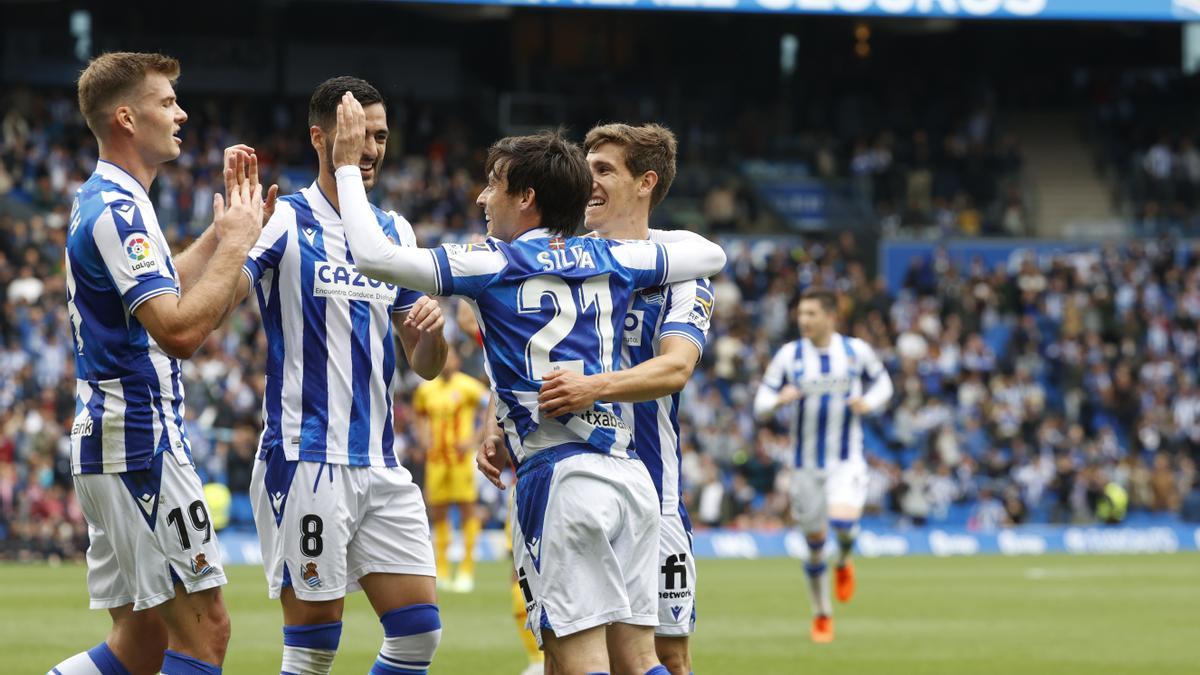 Real Sociedad - Girona | El gol de David Silva