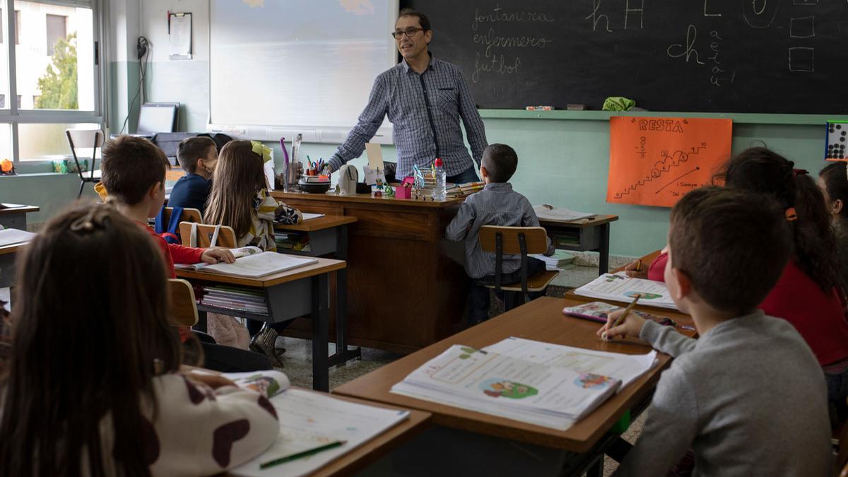 Un aula del colegio Amor de Dios