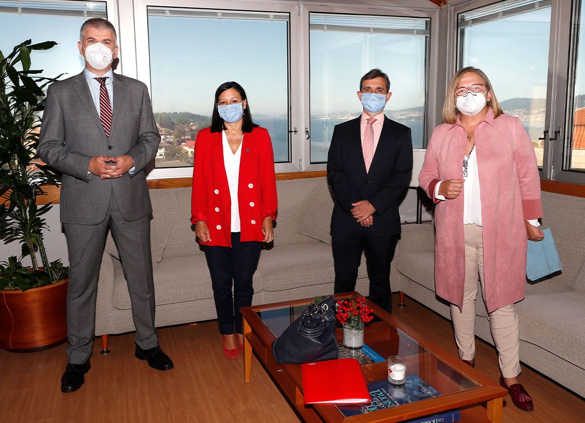 Santiago Lago, Belén Rubio, Martín Moreno e Irene Garrido