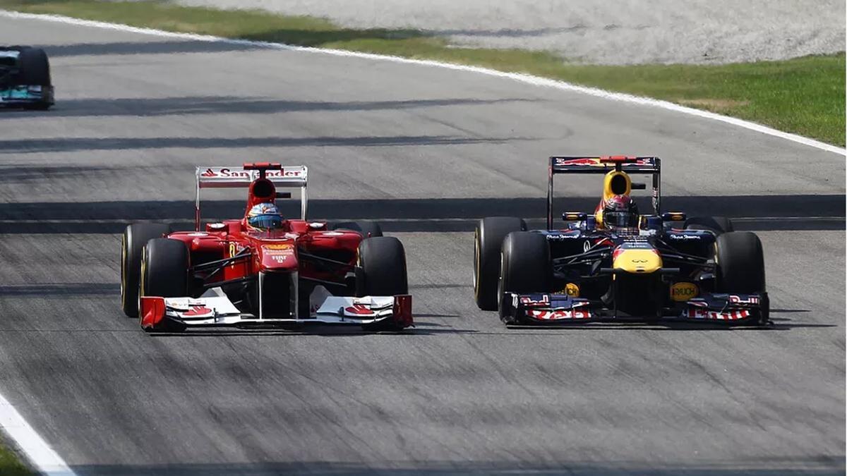 Vettel contra Fernando Alonso