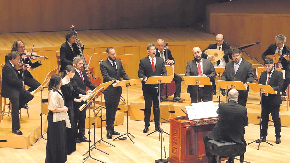 Una reciente actuación de Al Ayre Español en la sala Mozart del Auditorio.