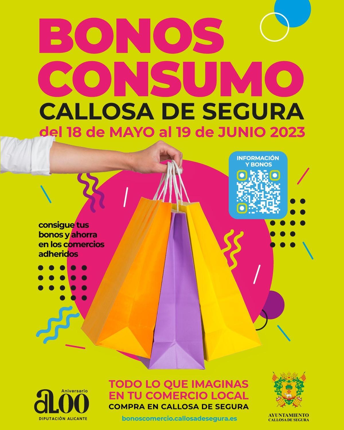 Cartel de la tercera campaña de bonos consumo