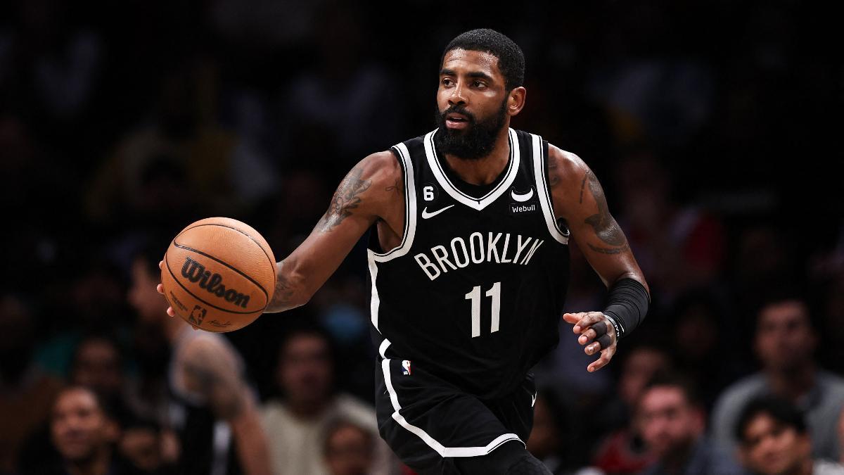 Irving en un partido con Brooklyn Nets de esta temporada