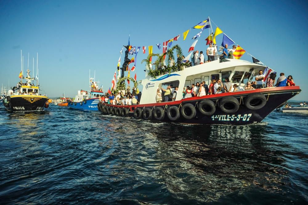 Procesión de la Virgen del Carmen 2017 en Arousa