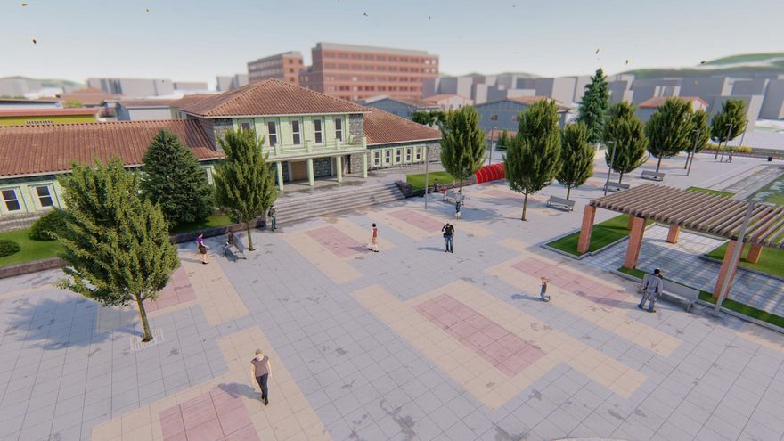 Así el diseño para ampliar el parque Alfonso X, emblema poleso del "Siero para las personas"