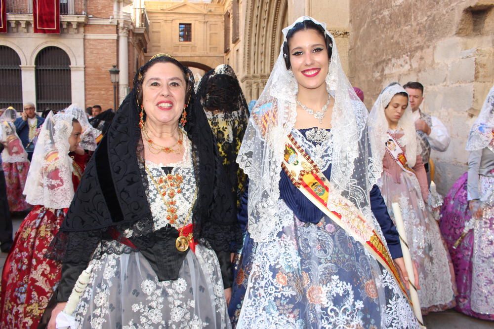 Falleras mayores 2019 en la Procesión de la Virgen