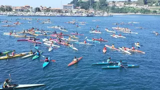 323 palistas en el XX Trofeo Mini Sella, este miércoles, 6 de agosto, en Ribadesella