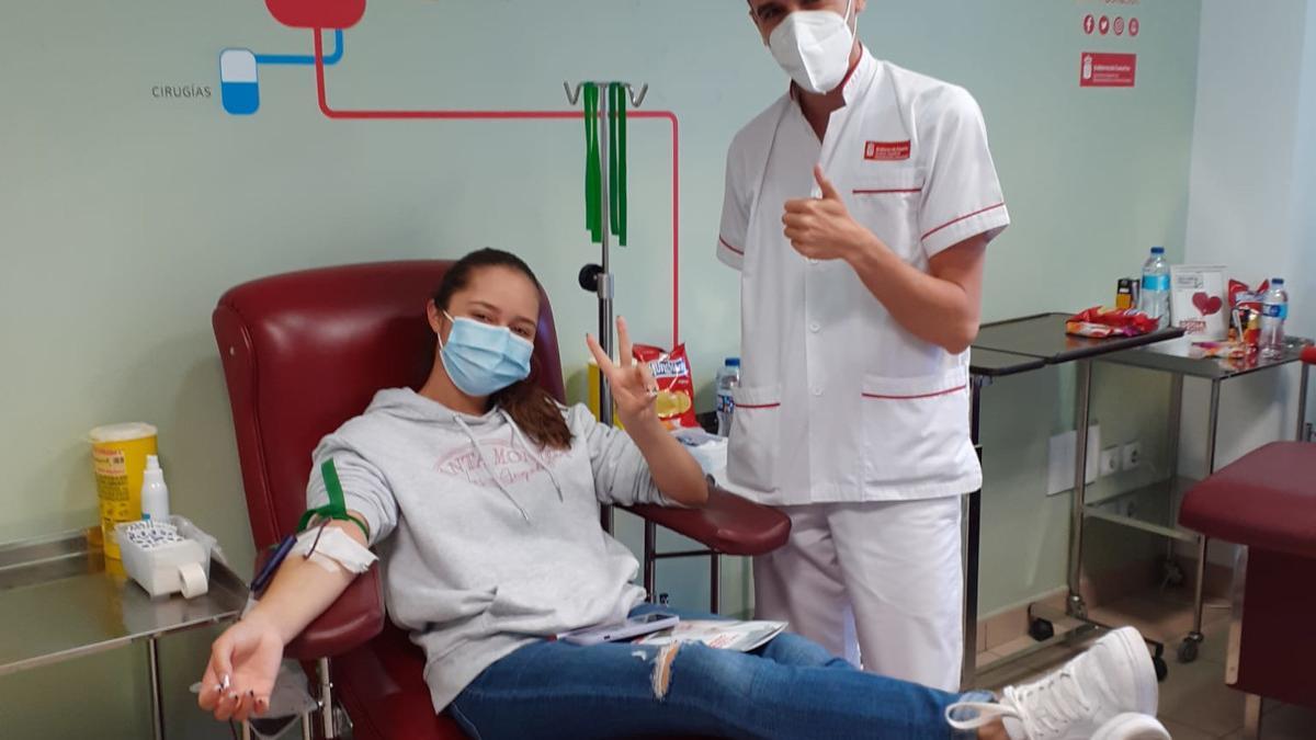 Donante de sangre del ICHH en Tenerife