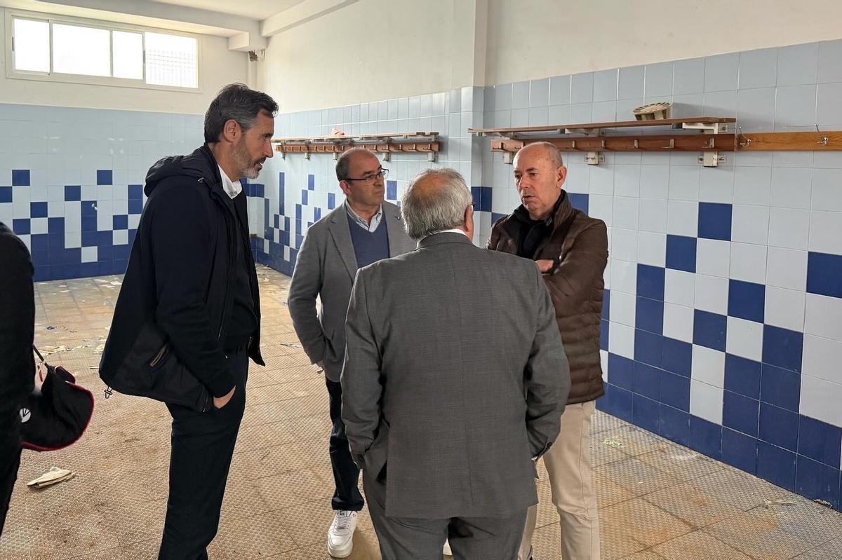 Visita a los vestuarios.