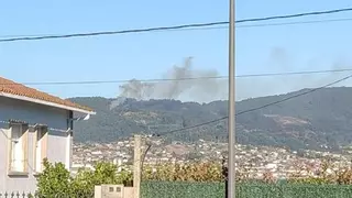 Declarado un incendio forestal en Marín