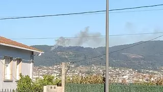 Declarado un incendio forestal en Marín