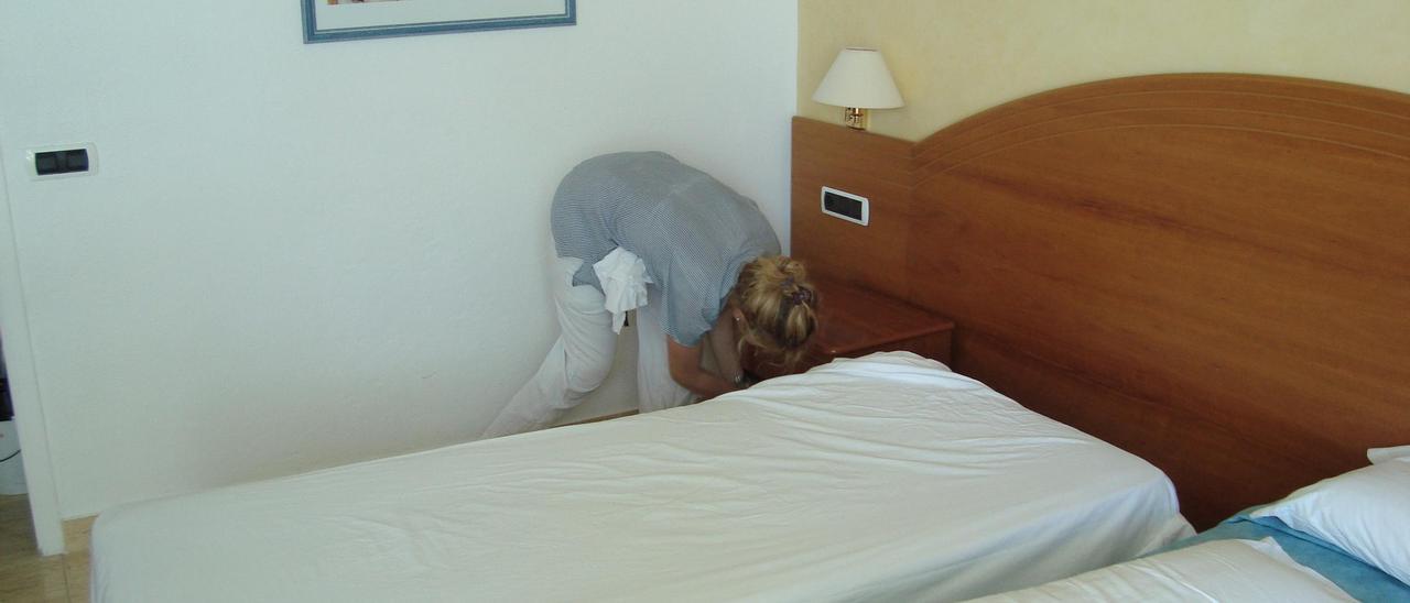 Una trabajadora en un hotel de Ibiza