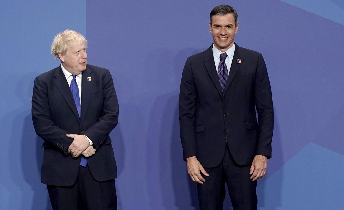 Pedro Sánchez y Boris Johnson