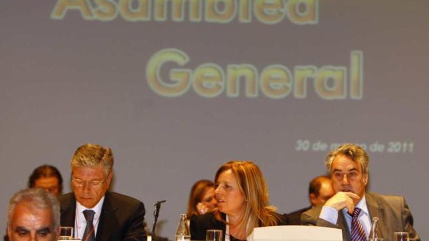 Una imagen de la última asamblea general de Caja Mediterráneo.